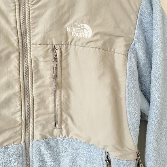 The North Face Womens Denali Polartec Fleece Zip Jacket Blue/Gray Size Medium - Picture 11 of 14